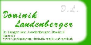 dominik landenberger business card